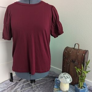 Women's Burgundy Top